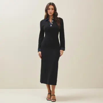 Mare Denim Trim Knit Dress NB