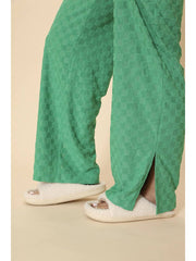 The In Between Terry Checker Pant Set