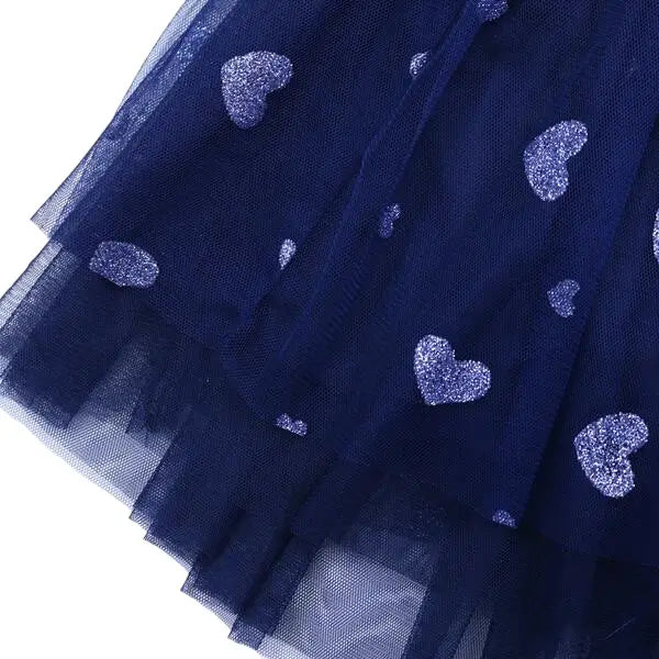 kids Glitter Heart Tutu Skirt (