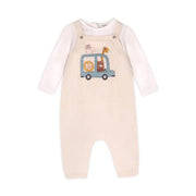 organic Animal Safari baby Knit Overall Set