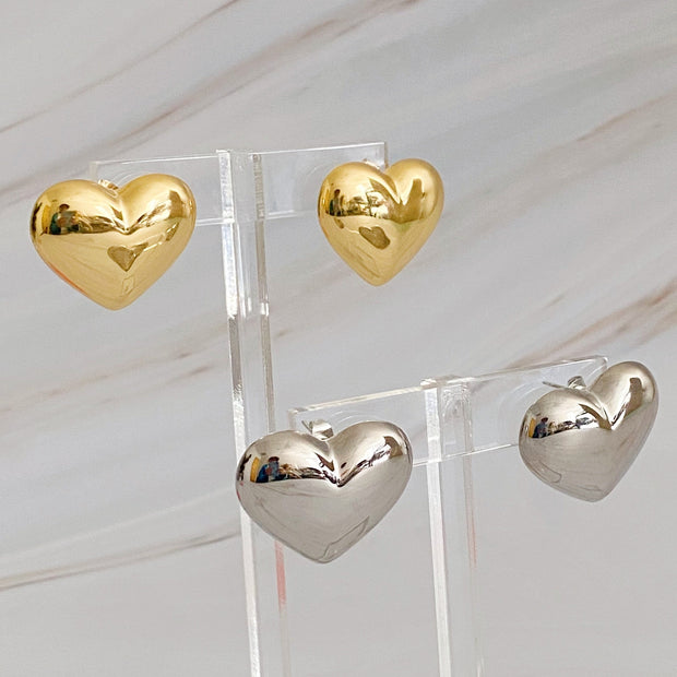 My Heart Stud Earrings