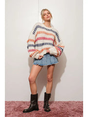 NB Stripe knit sweater