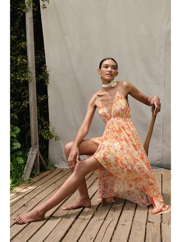 Sia Floral Strap Slip DressNB