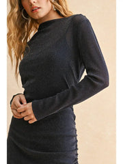 Terri Mesh Draped Dress