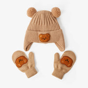 Baby Bear Hat & Gloves Set