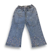 TGS Embellished Flare Jeans WITH RHINESTONE
