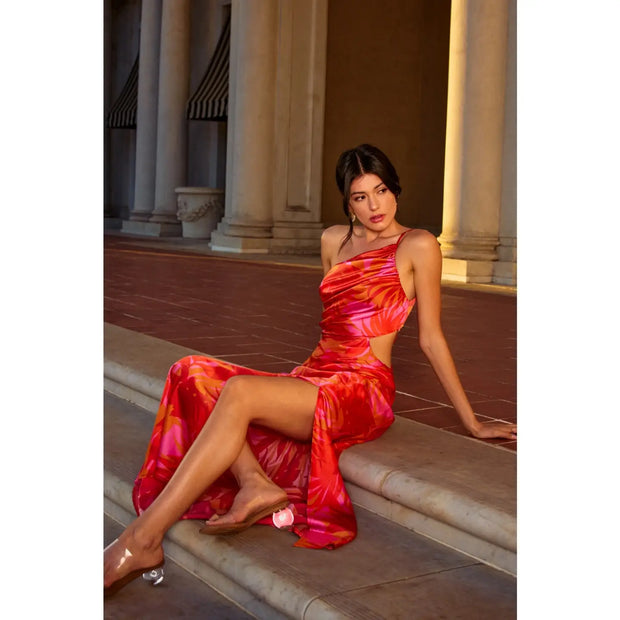 Sunset  One Shoulder  Maxi Dress NB