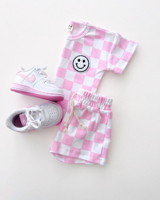 Checkered Shorts Set