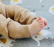 Milan Earthy Sweater Knit Baby Legging Pants Organic Cotton