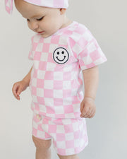 Checkered Shorts Set