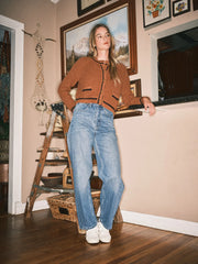 NB Lil chunky two tone cardigan