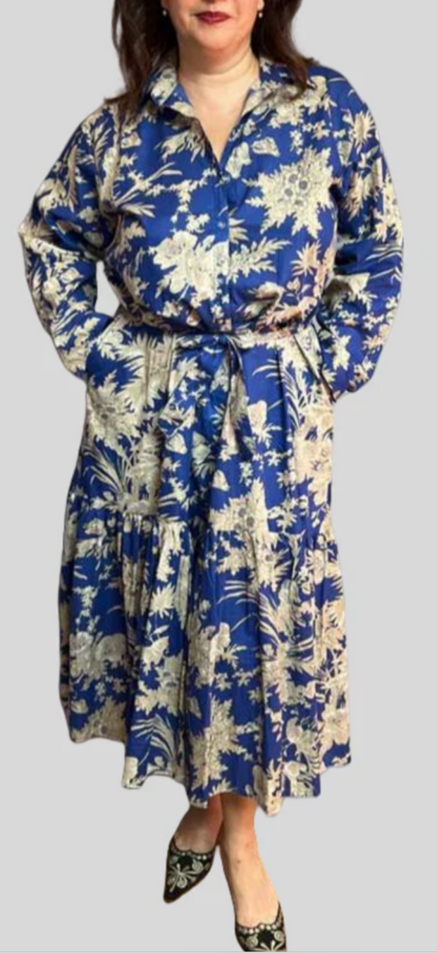 Village Lift Flower Shirt Dress