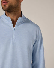 7 DIAMONDS EMBER HERRINGBONE QUARTER ZIP