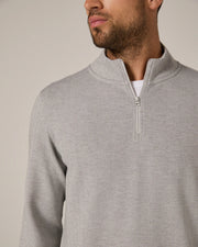 7 DIAMONDS EMBER HERRINGBONE QUARTER ZIP