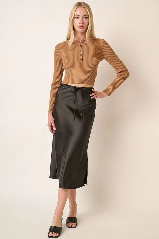 NB Satin Midi Skirt