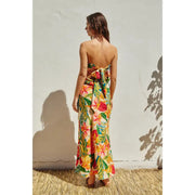 NB Strapless Draped Back Maxi Dress