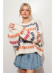 NB Stripe knit sweater