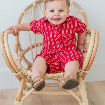 red stripe short set
