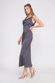 Aggie Draped Midi Dress NB