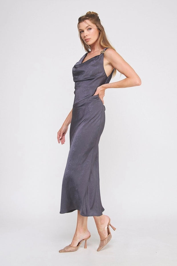 Aggie Draped Midi Dress NB