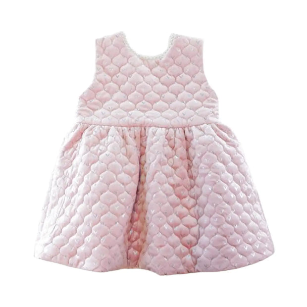 kids Pearl Trim Dress