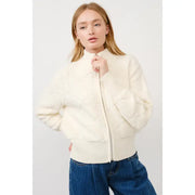 NB Fuzzy Pattern Zip Up Jacket