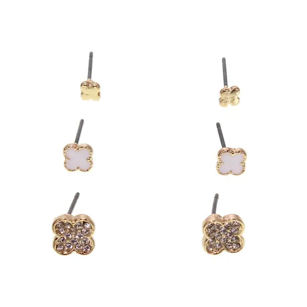 NB TINY CLOVER EARRINGS