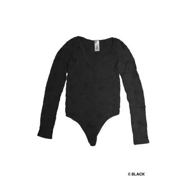 Nikibiki Lace Textured Bodysuit one size