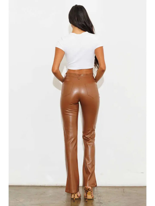 NB Vegan Luxe Side Slit Straight Leg Pants