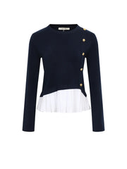 Bellara Mixed Media Long Sleeve Top NB