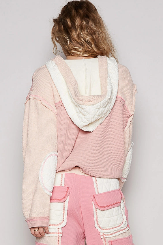 Pol Hooded Combo Shacket TGS