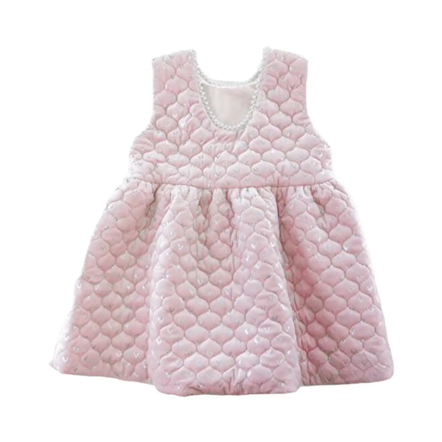kids Pearl Trim Dress