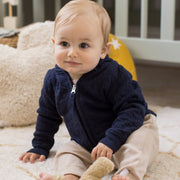 Organic Cotton Quilted Bee Baby Jacket