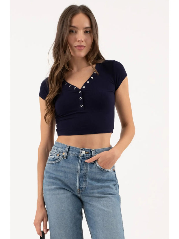 Snap Button Short  Top TGS