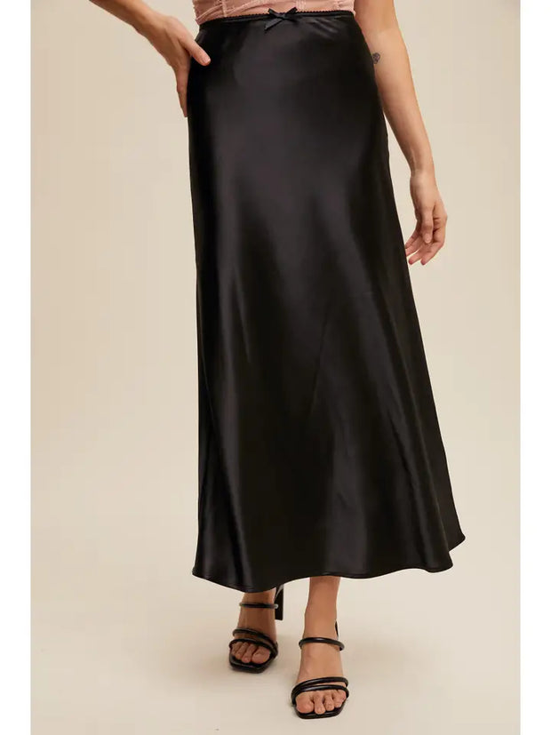 satin long skirt NB