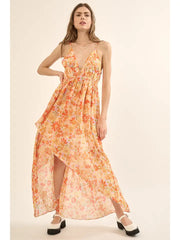 Sia Floral Strap Slip DressNB