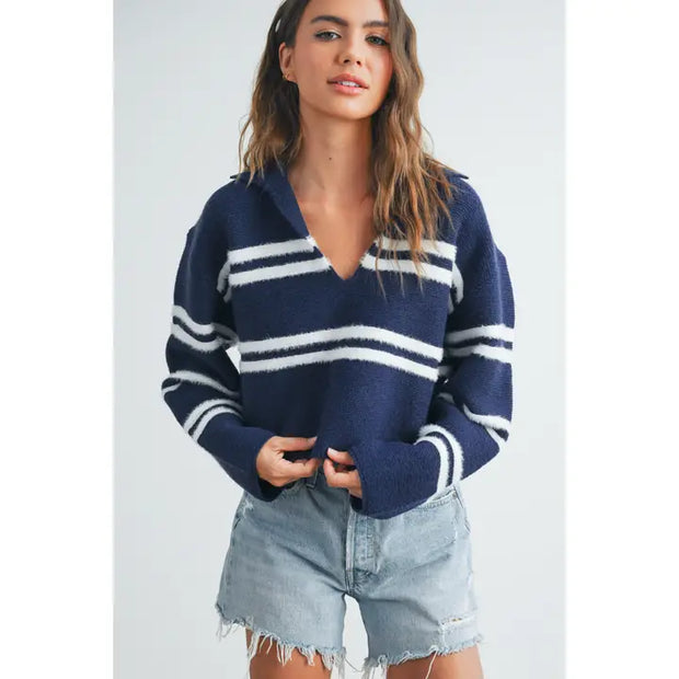 NB stripe sweater