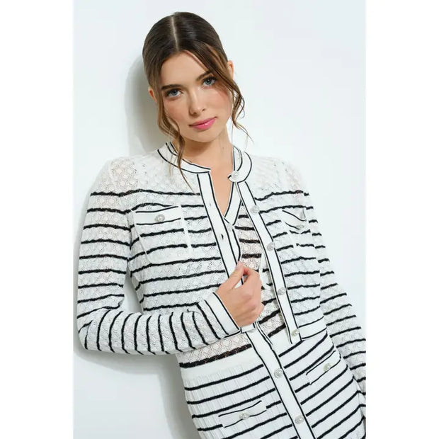 NB Knit Lace Cropped Cardigan