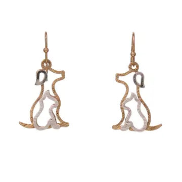 NB DOG HANGING EARRINGS