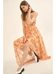 Sia Floral Strap Slip DressNB