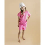 terry cargo short set