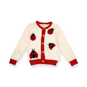 kids Ladybug Wooly Cardigan