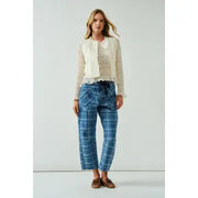 Nancy Lace Detail Sheer Smocking Top NB