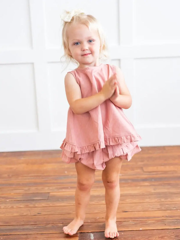 Yo Baby Blush Ruffle Set