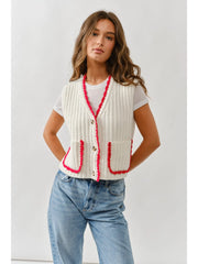Wide Rib Sweater Vest NB