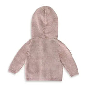 organic Classic Knit Baby Hooded Jacket cotton