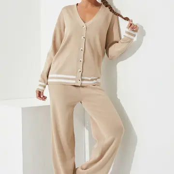 NB Knit Cardigan and Pants Set