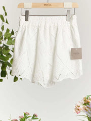 Peggy Elastic Waist Laced Shorts NB