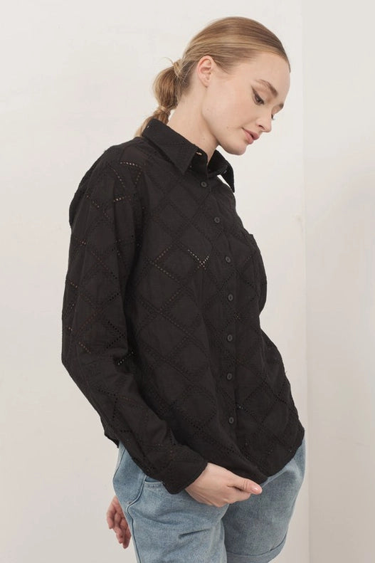 NB Cotton embroidery fabric shirt