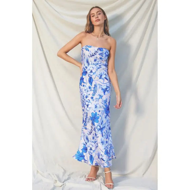 NB Strapless  Cut Maxi Dress